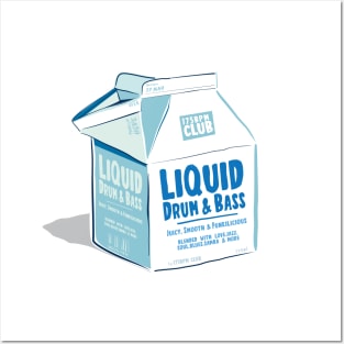 Liquid Drum & Bass Juice Carton ( 175 Bpm Club ) Posters and Art